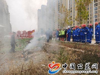 广善,义,工联,、,双桥,社区,联合,开展,共建, . 广善义工联、双桥社区 联合开展共建安全家园消防应急演练
