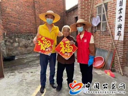 寒冬,送福,、,关爱,到家,敬老,助残,岁晚, . 寒冬送福、关爱到家