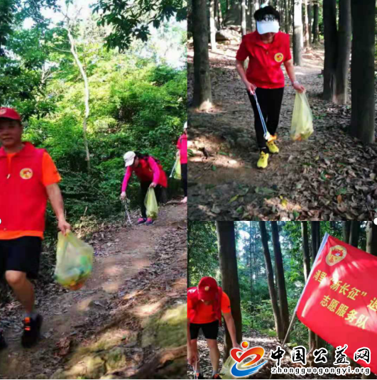 湾里,“,新长征,”,退役,军人,志愿服务,队伍, . 湾里“新长征”退役军人志愿服务队伍 开展游步道环境整